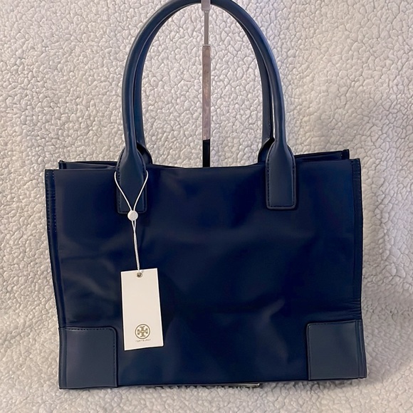 TORY BURCH Ella Mini Rope Tote Bag(French navy ) - Picture 7 of 12